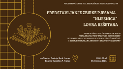 Noć knjige 2025: Predstavljanje zbirke pjesama Lovra Rešetara