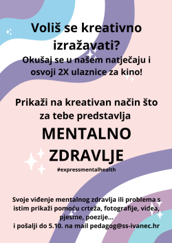 Kreativno se izrazi za Dan mentalnog zdravlja